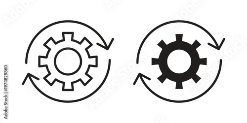 Workflow icon for graphic and web design. EPS10