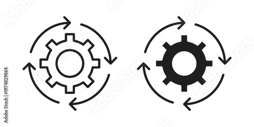 Workflow icon for graphic and web design. EPS10