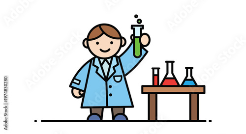 Scientist Conducting Laboratory Experiment.