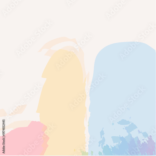 A vibrant yet soft abstract background featuring blended splashes and shapes of pastel colors including yellow