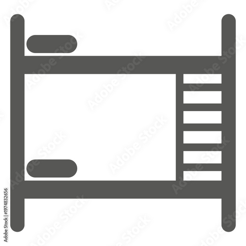Two story bunk bed icon