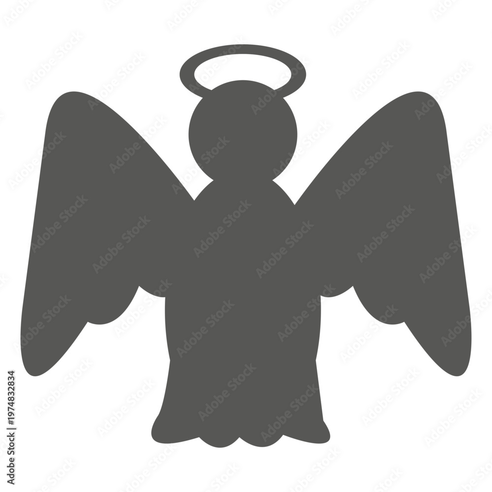 Fototapeta premium Winged angel icon