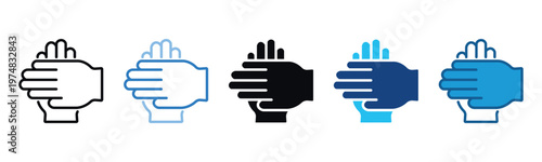 Collaboration Icon Set Multiple Style Of