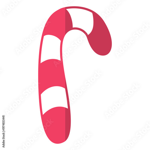Candycane flat icon 6