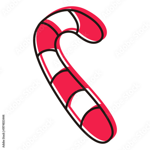 Candycane cartoon icon 17