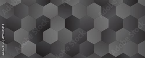 Exude sophistication with this charcoal honeycomb grid. Sleek gradients and refined geometry create an elegant, contemporary backdrop perfect for an upscale, professional brand identity.