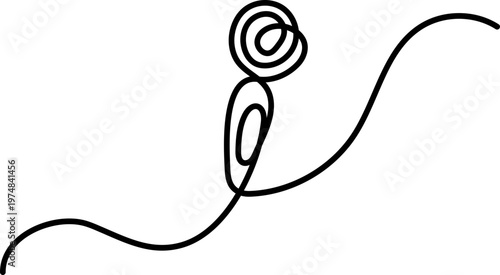 마이크 라인 일러스트