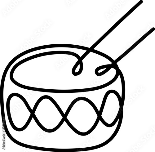 드럼 라인 일러스트