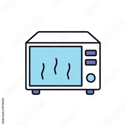 Microwave Oven vector icon