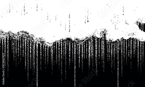 Glitch art with black and white colors