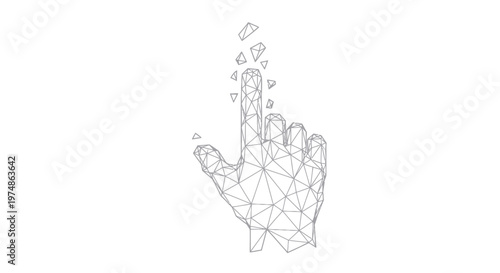 Hand with smoke coming out.