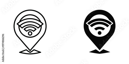 Comparison of active and inactive wireless network location pins