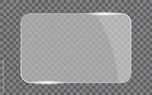 Obraz na płótnie Glass effect, glass reflection, glass reflection texture, glass effect png, glass effect overlay