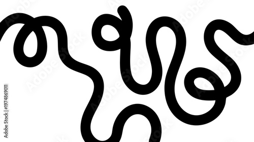 Dynamic Wavy Gradient Line Art: Modern Minimalist Flowing Squiggle Elements for Corporate Presentations, Digital Backdrops, and Abstract Print Media