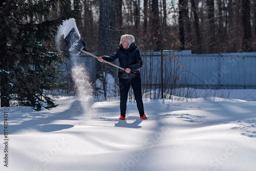 Cleaning of snow-covered areas.