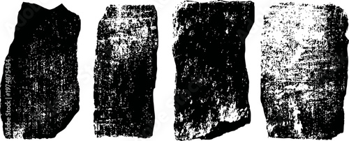 Ancient stone tablets with inscriptions old archaeological artifacts historical engraved rectangular rock pieces