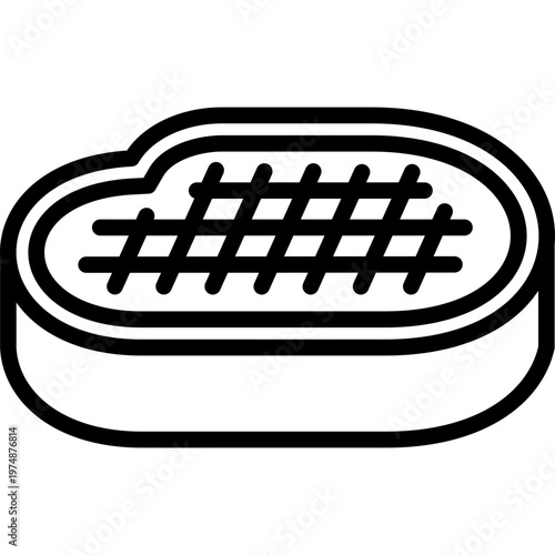 beef meat line icon