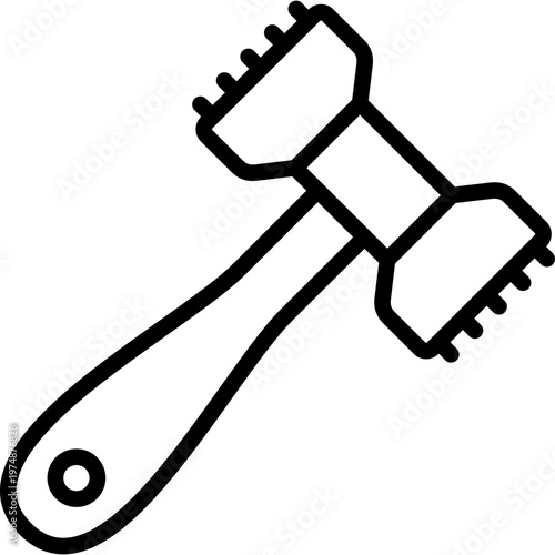 tenderizer line icon
