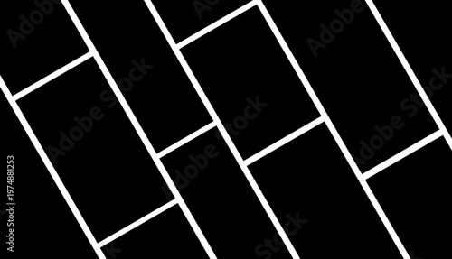 Creative Photo Collage Vector Template for Portfolio and Scrapbook Layouts. EPS 10