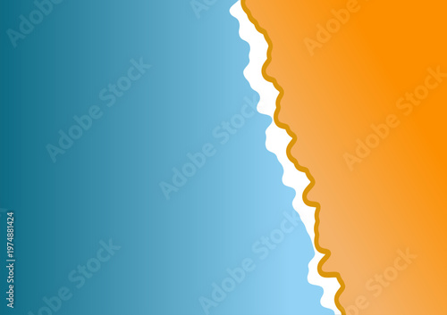 Abstract vector paper background with ragged edge. Vektor illustration modern