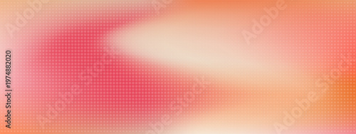 Peach and pink soft gradient. Simple liquid gradient with dots texture vector background