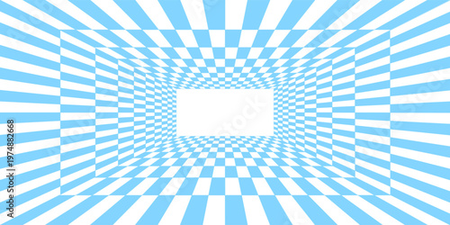 white grid line mesh pattern perspective background design vector