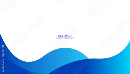 Modern blue banner background. Graphic design pattern background template with dynamic wave shapes.