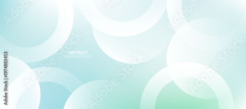 Abstract soft blue geometric circle lines futuristic digital high-technology background. Circle effect style geometric, Modern circle lines pattern.
