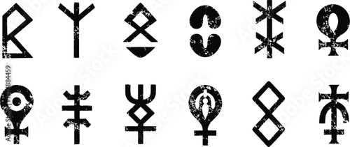 Ancient runes and symbols a collection of mystical and historical markings