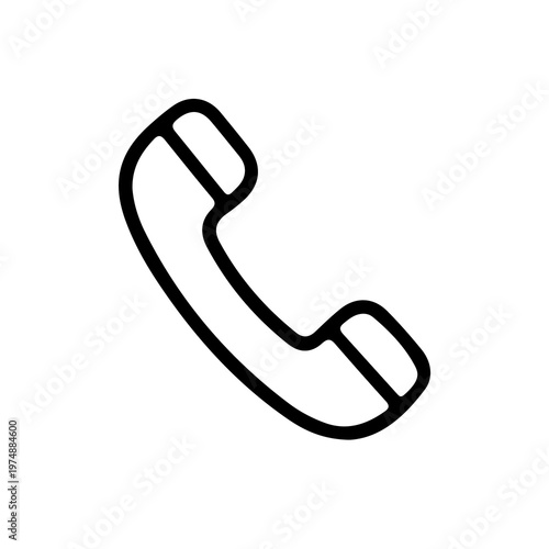 Quadro su tela A collection of versatile telephone handset icons for communication and contact