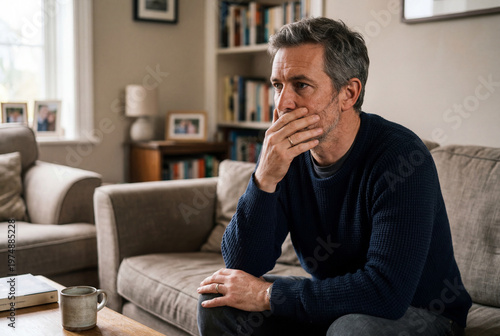 Thoughtful Senior Man Listening Intently