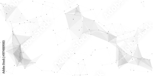 Abstract mesh vector background. Futuristic technology style card. Digital technology futuristic internet network speed connection white background. connecting medical science vector illustration.