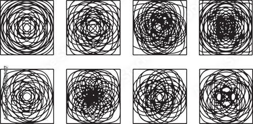 Complex fractal patterns generated from iterative mathematical functions Vector