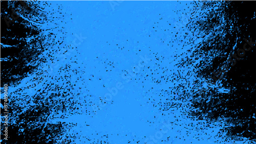Abstract blue paint splatter dynamic art design and expressive burst and energetic texture unique creativity visual impact ink splash and modern backdrop.