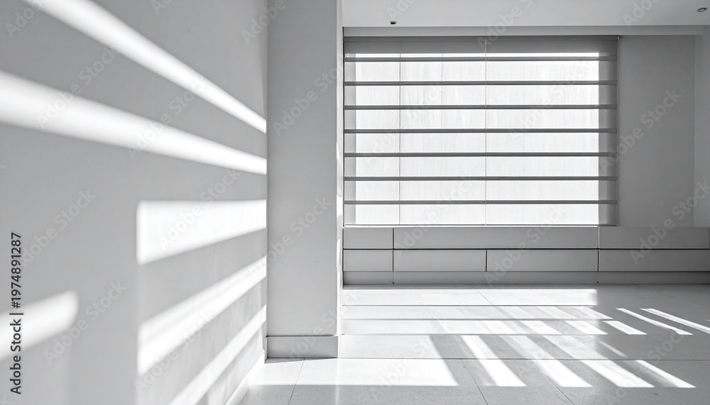 Obraz premium empty white room