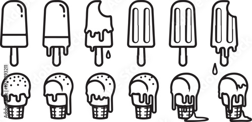 Various stylized human figures demonstrating different poses and expressions Vector