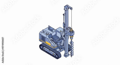 Isometric Hydraulic Piling Rig and Drilling Machine for Construction and Geotechnical Engineering