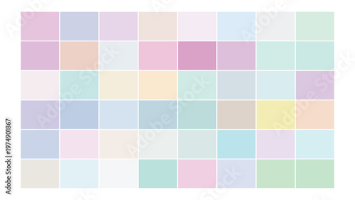 Pastel color palette. Color swatch