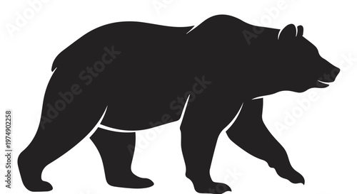 bear silhouette vector 