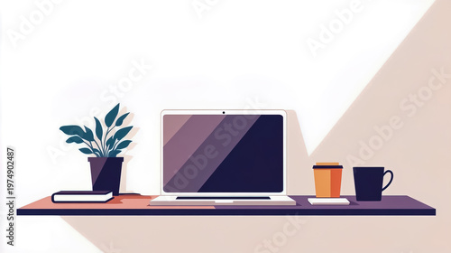 Minimalist cover featuring a clean, organized workspace.