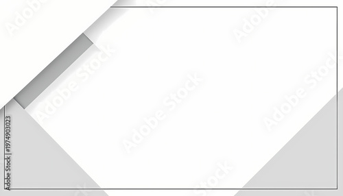 AI Modern Minimalist White and Gray Certificate Template Background