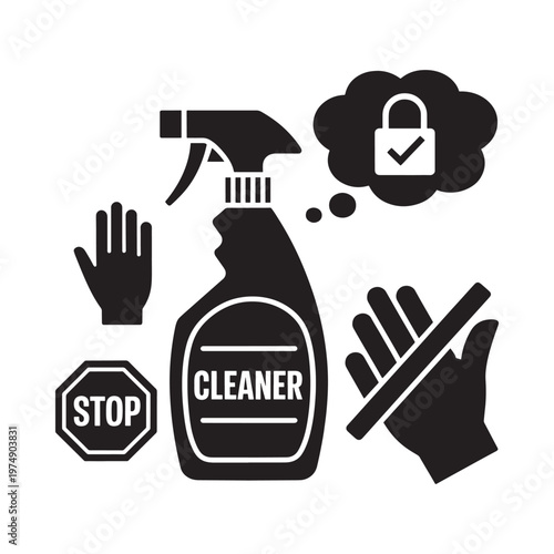 Hygiene practices cleaning handwashing and safety precautions illustrated