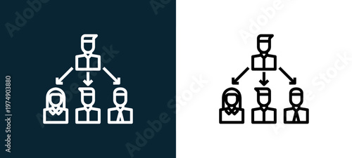 Two-color transmission outline icon pair in black and white, editable stroke vector illustration for web, mobile apps, UI design, branding, and print from Coronavirus
