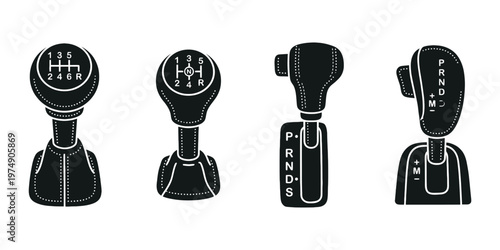 Manual and automatic car gear shifters manual transmission