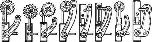 Step-by-step illustration of a traditional candle-making process Vector