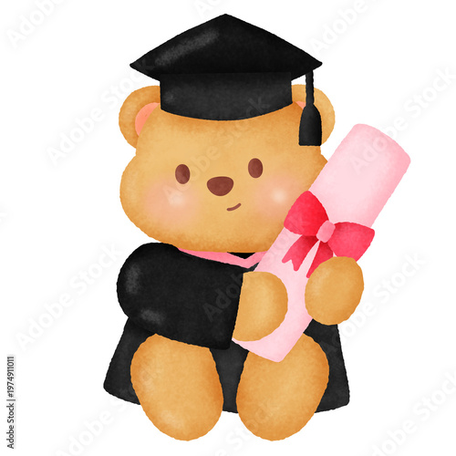 graduation cap and diploma
