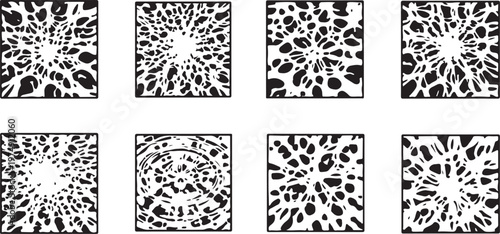 Complex neural network visualization with dense interconnected nodes Vector