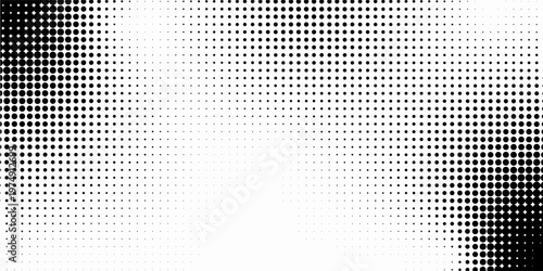 Grunge halftone gradient background. Faded grit noise texture. White and black sandy wallpaper. Retro pixelated backdrop. Anime or manga style comic overlay. Vector graphic design textured