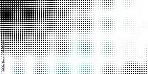 Grunge halftone gradient background. Faded grit noise texture. White and black sand wallpaper. Retro pixelated backdrop. Anime or manga style comic overlay. Vector graphic design textured template