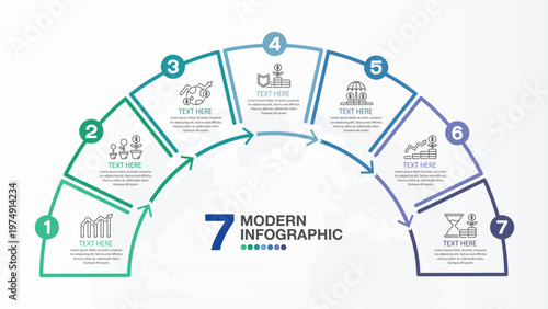 7 Stages of Business Growth Infographic Template